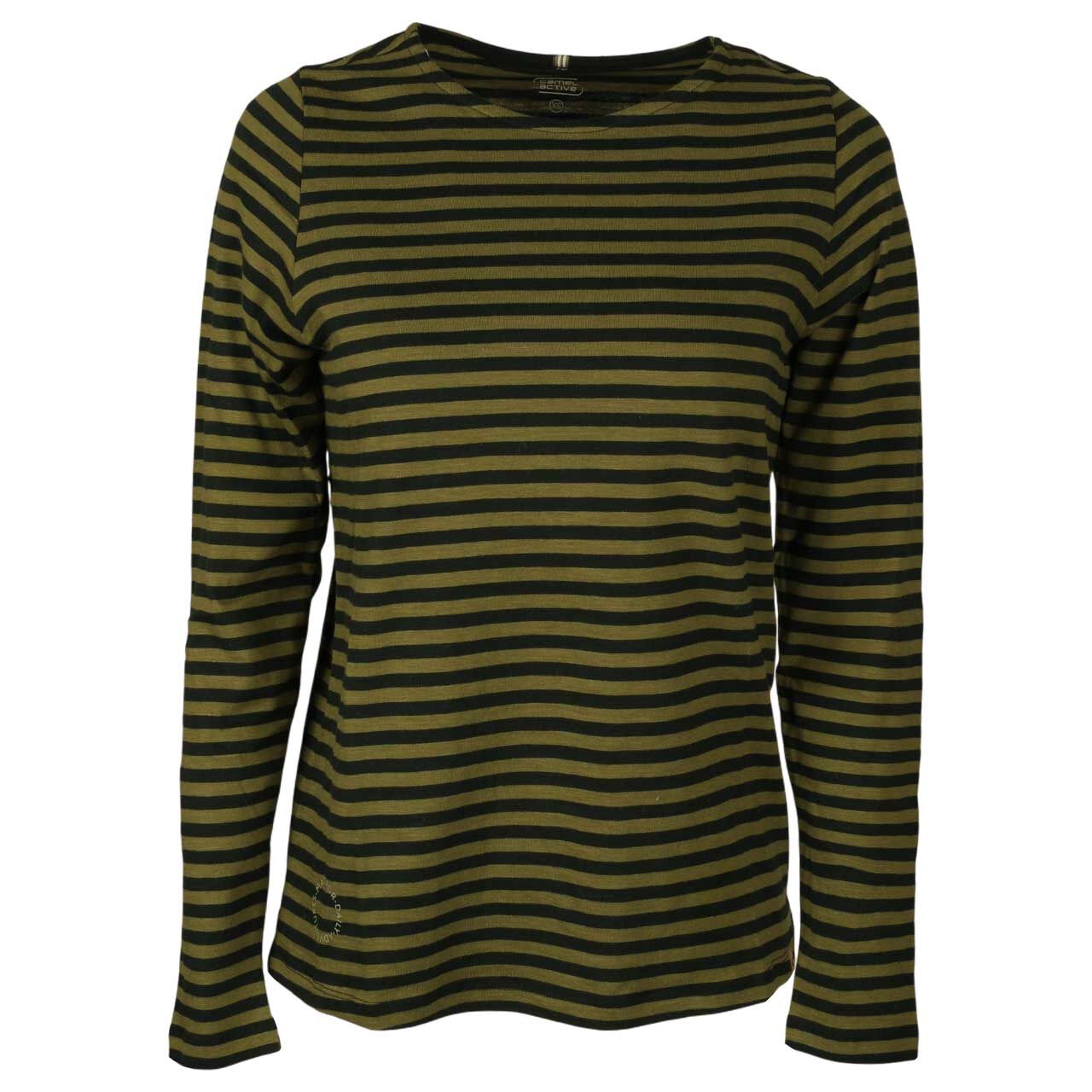 Camel active Damen Langarm Shirt caviar stripes