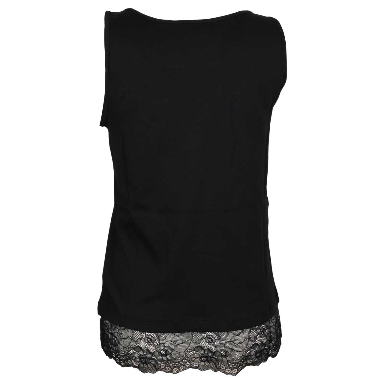 Damen Top Lace Detail von Cecil in Schwarz, Rückansicht