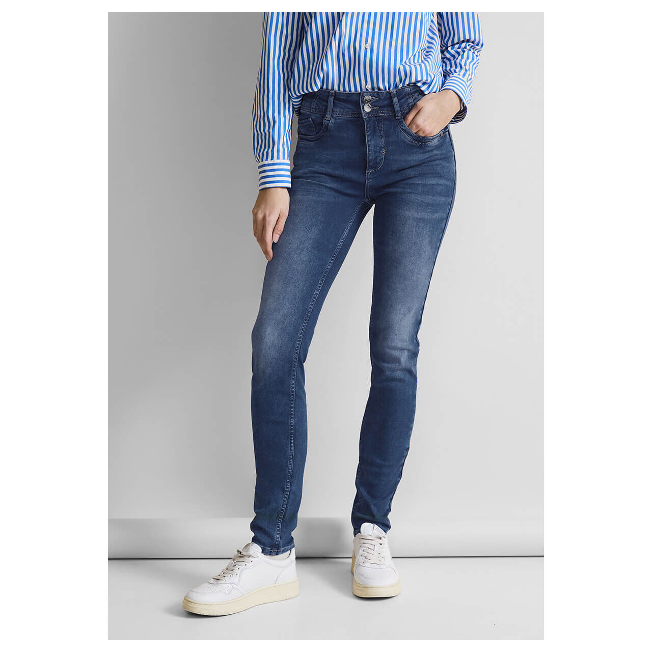 Street One York Jeans mid blue washed