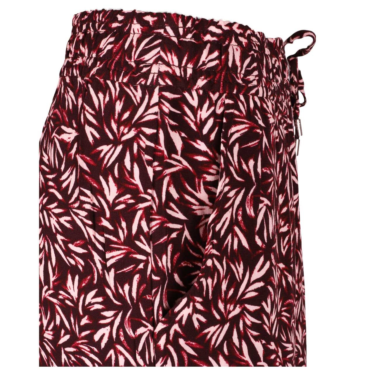 Damen Rock Chelsea Flatter Skirt von Cecil in Burgunderrot mit Print, Detailansicht von der Seite