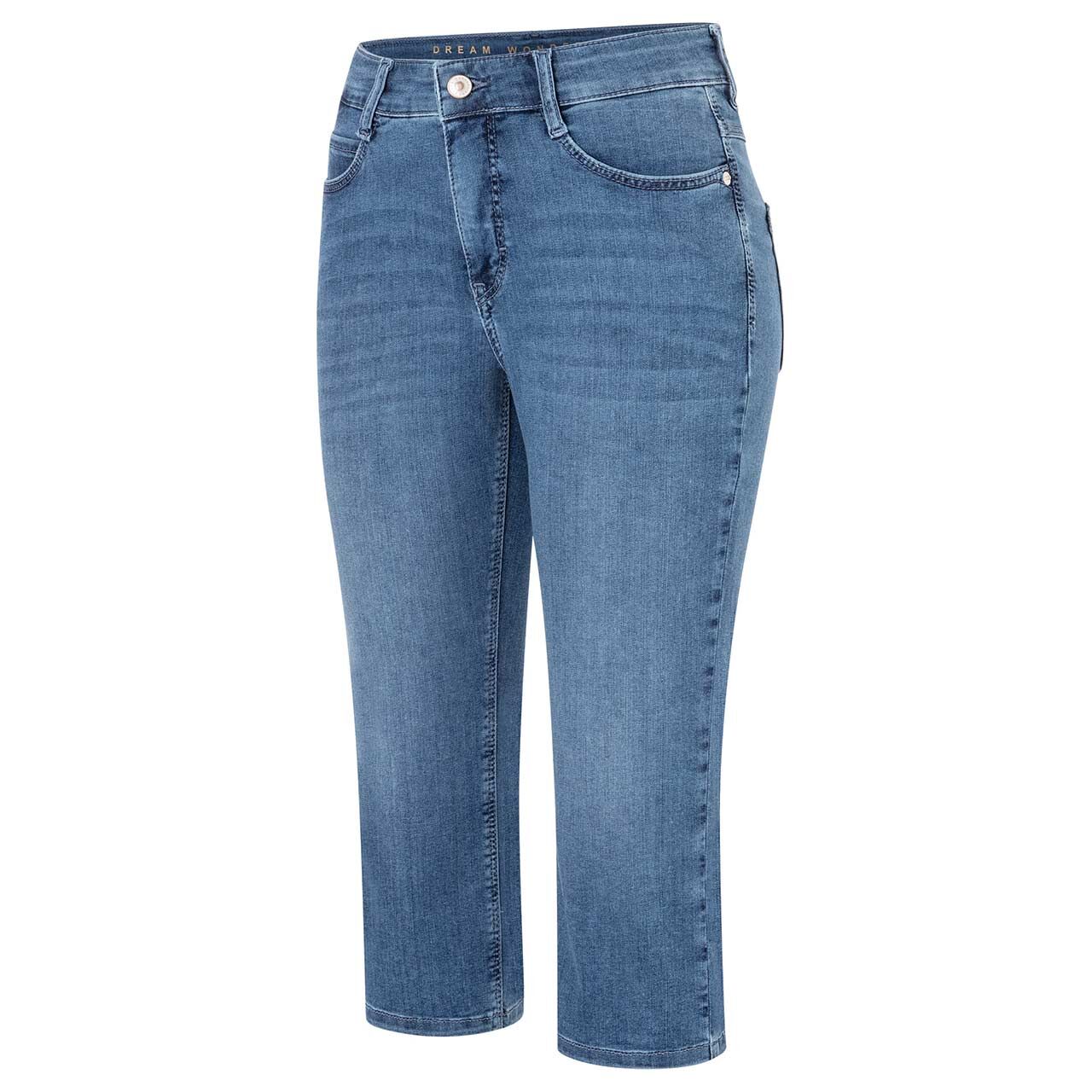 Damenjeans Dream Sun von MAC in Blau angewaschen, Seitansicht