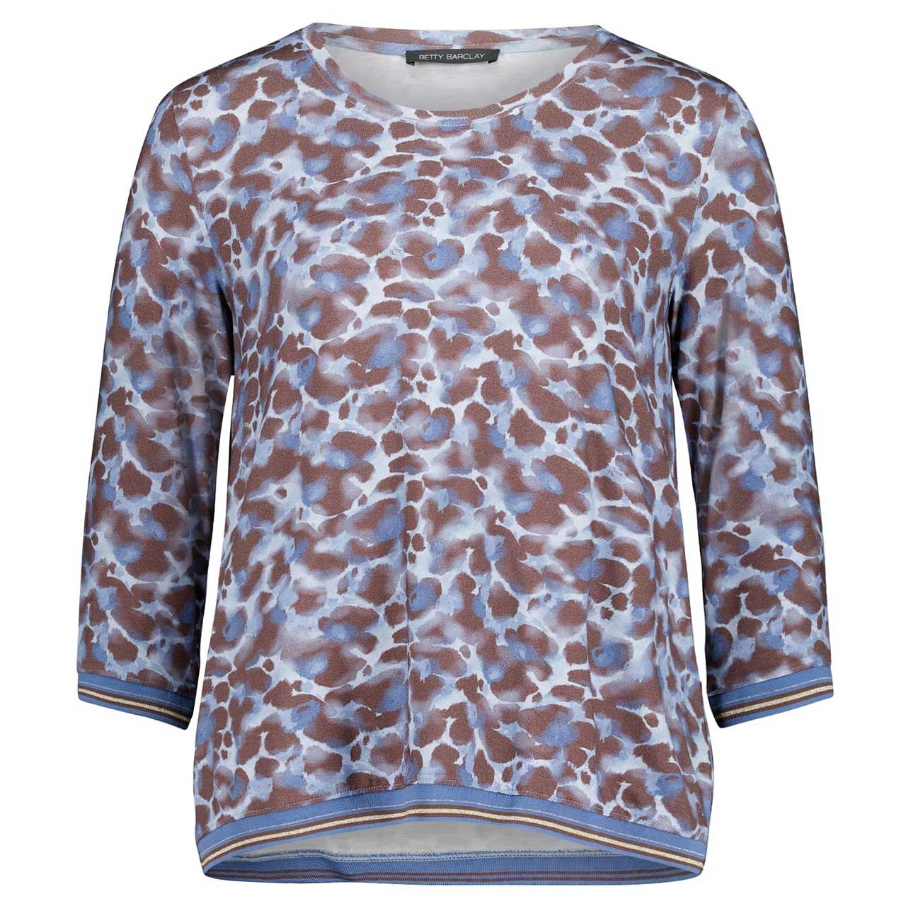 Betty Barclay 3/4 Arm Shirt blue brown