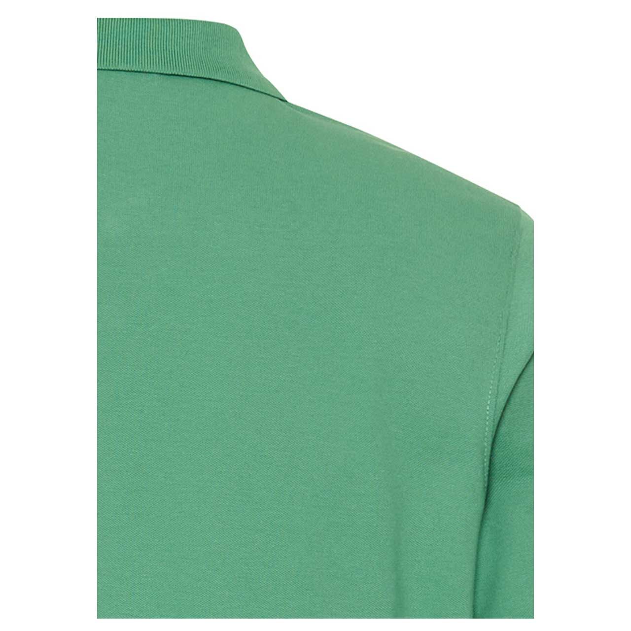 Herren Poloshirt von Camel active in Grün, detaillierte Rückansicht Kragen