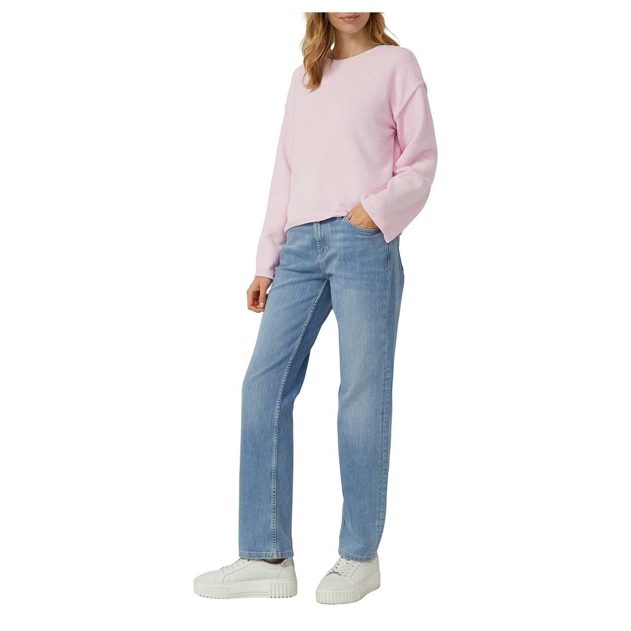 s.Oliver Damen Pullover in Rosa, Ganzkörperansicht am Model