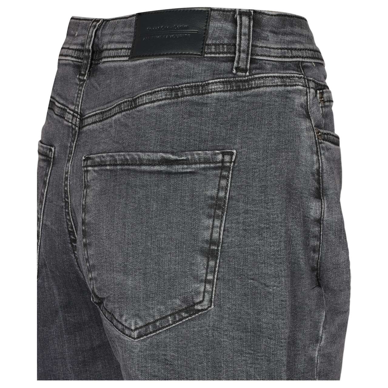 Damen Ankle Jeans Karlie Barrel von Street One in Grau angewaschen, detaillierte Rückansicht