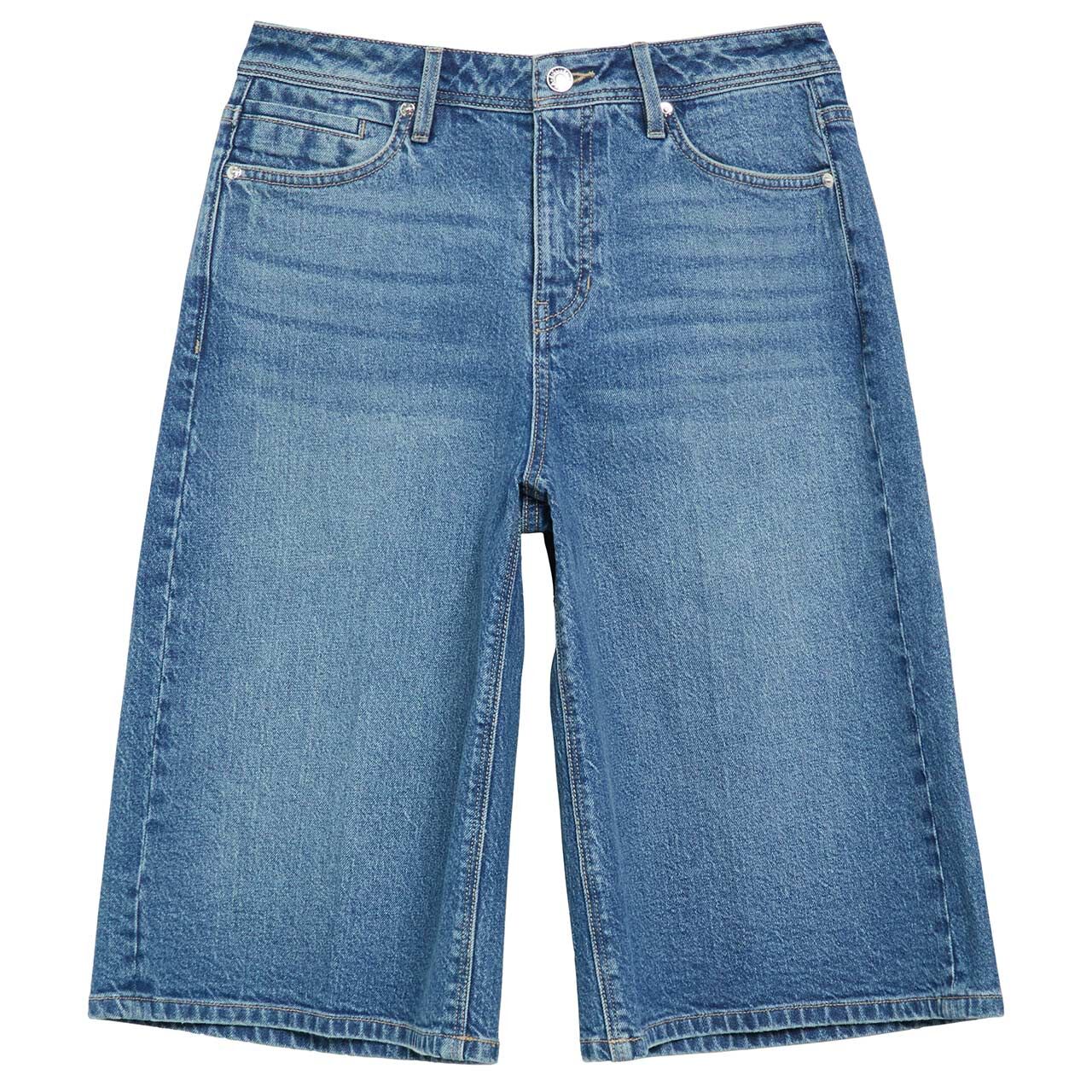 s.Oliver Suri Damen Jeans Bermuda middle blue denim stretch