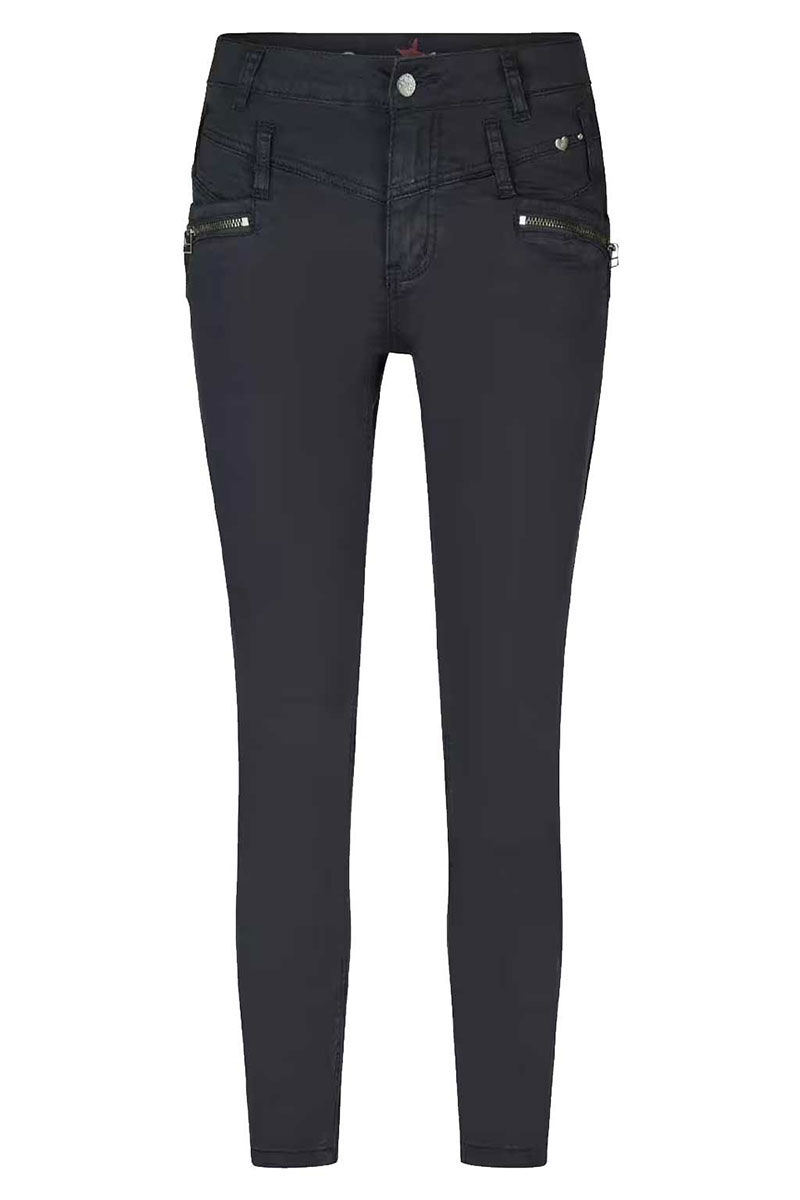 Vorderansicht der Buena Vista Florida Damenjeans in Schwarz