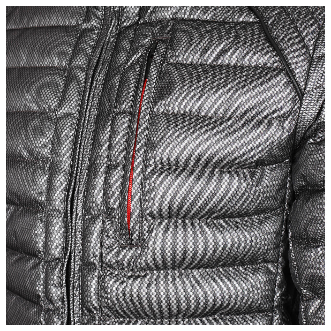 Herren Jacke Molecule/MOL Men von Wellensteyn in Silbergrau, Detailansicht von der Brusttasche