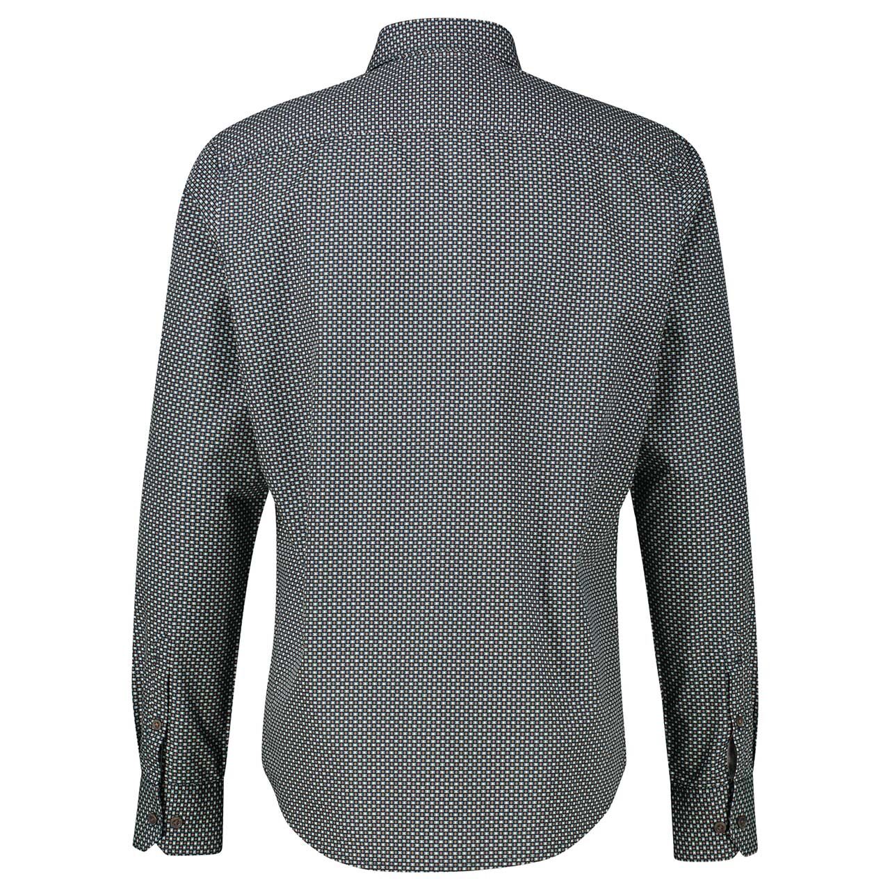 Herren Hemd von Lerros in Braun mit Print, Rückansicht