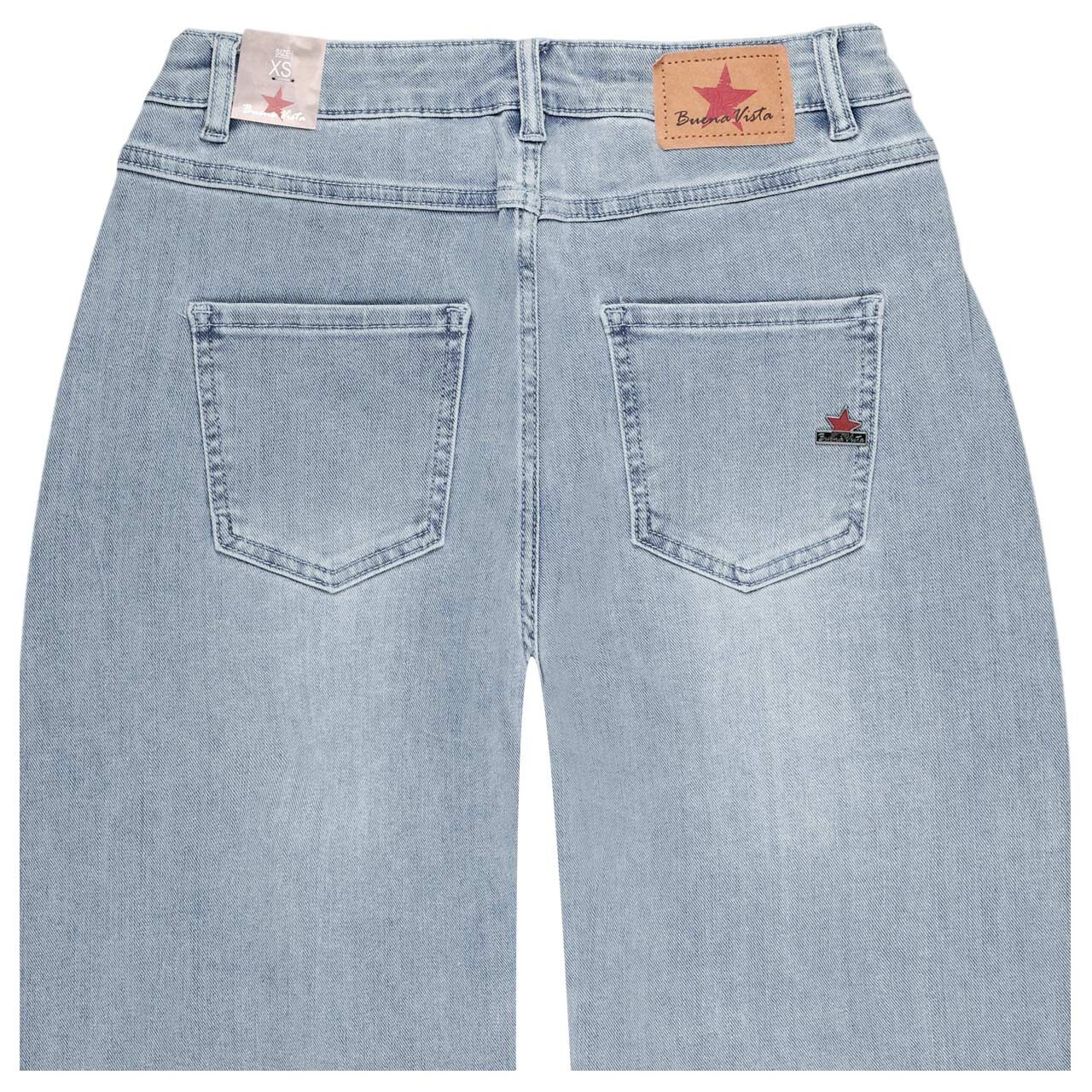 Damen 7/8 Jeans Ballon-T von Buena Vista in Hellblau verwaschen, detaillierte Rückansicht