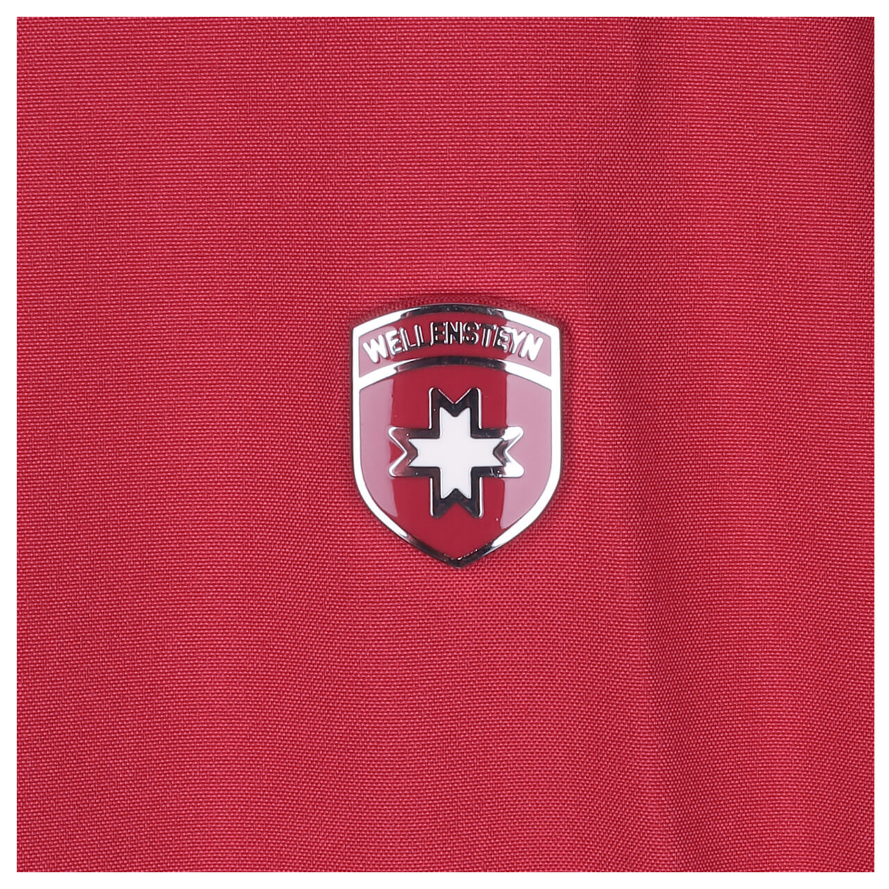 Damen Jacke Avenida von Wellensteyn in Himbeere, Detailansicht Logo