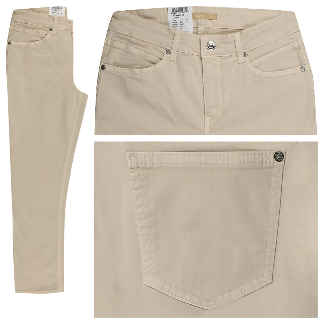 mac-jeans-melanie-7-8-beige-020w MAC Jeans Melanie 7/8 für Damen in Cremeweiß, FarbNr.: 020W