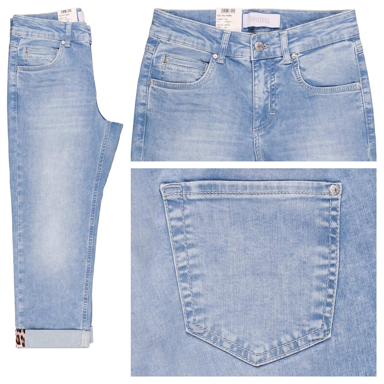 Angels Cici TU Tape 3/4 Jeans heaven blue used