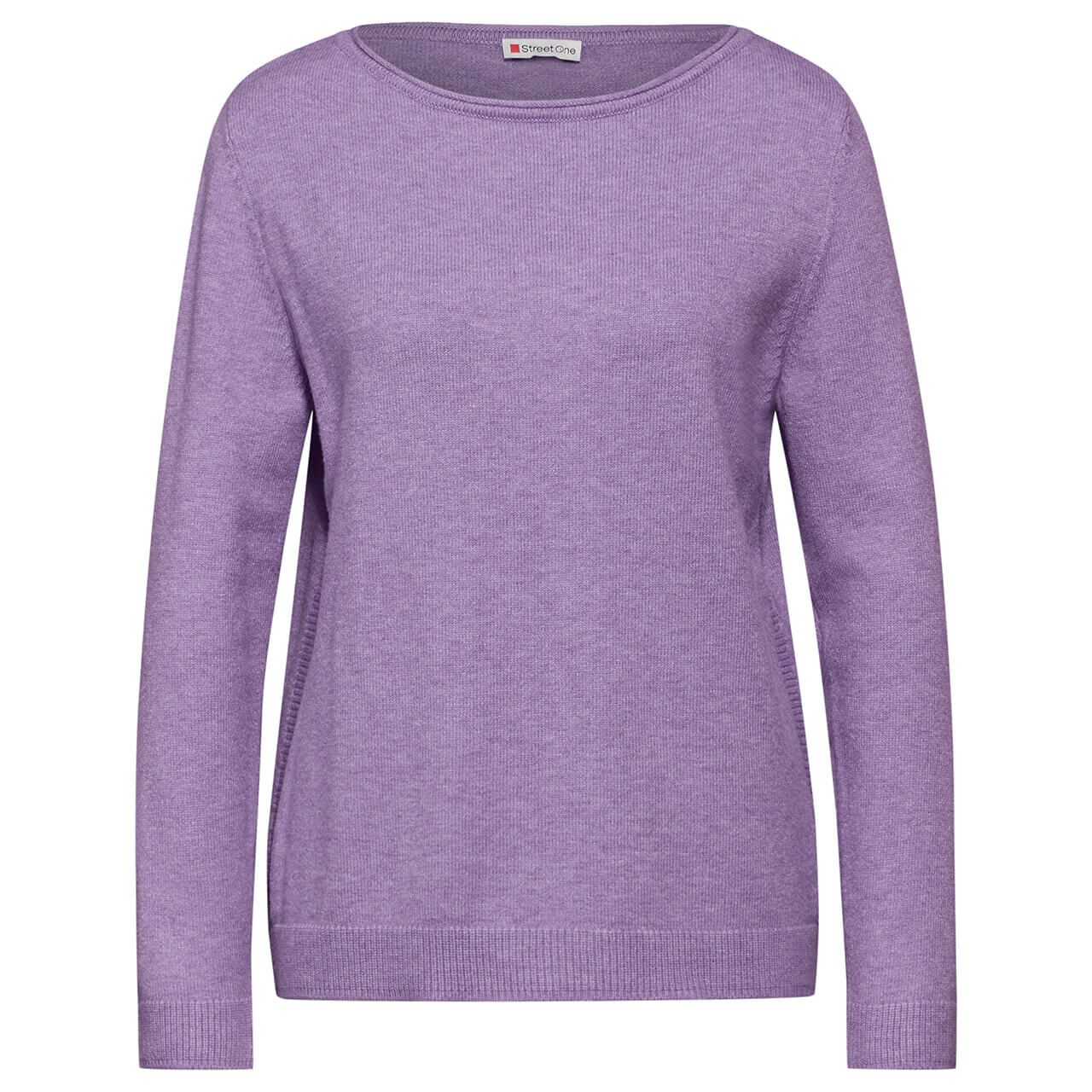 Street One Damen Pullover U-Boat Sweater light violet melange