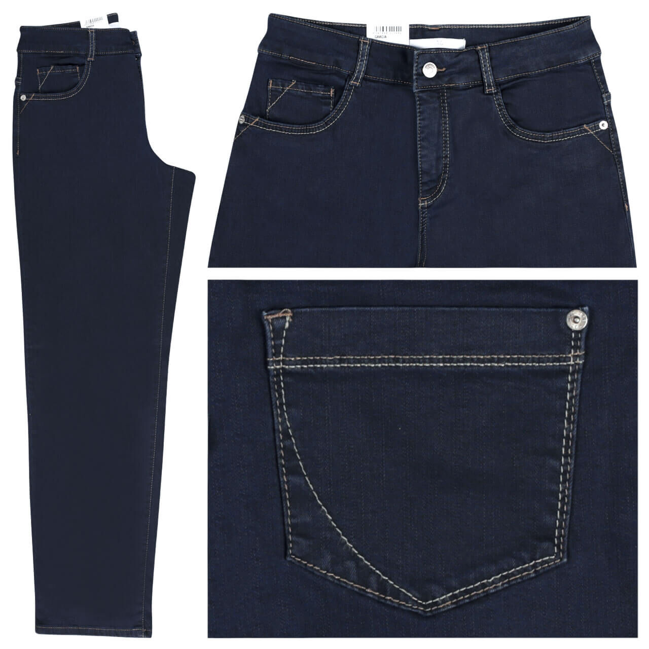 MAC Jeans Stella für Damen in Dunkelblau, FarbNr.: D801