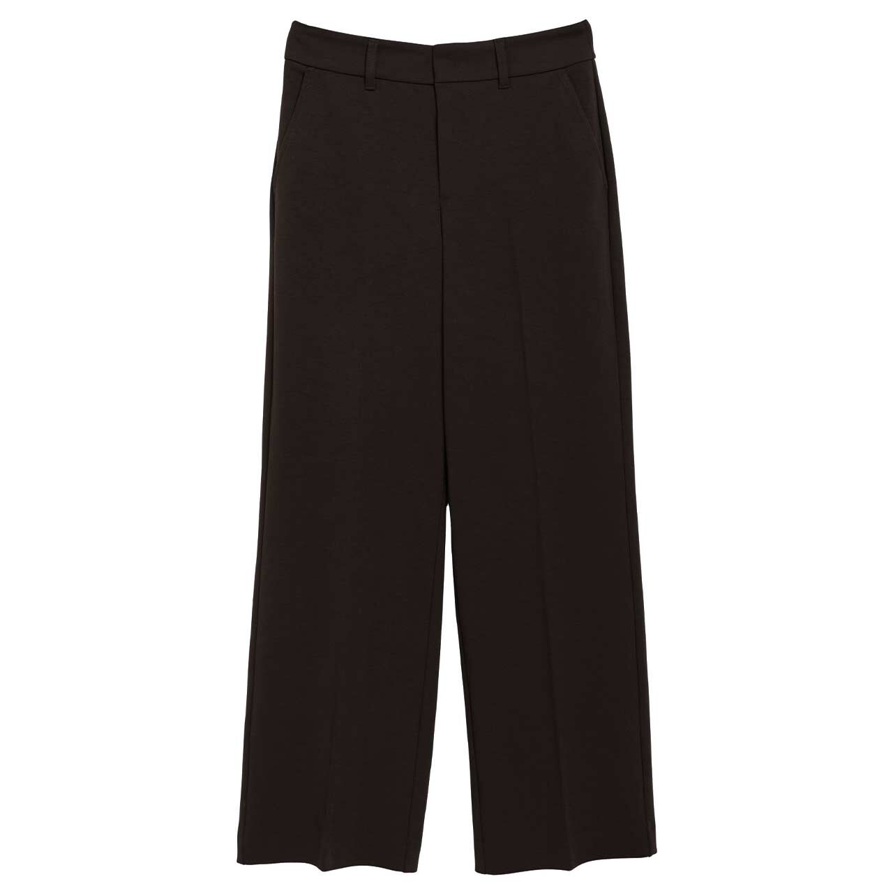 s.Oliver Damen Wideleg Hose bitter chocolate structure