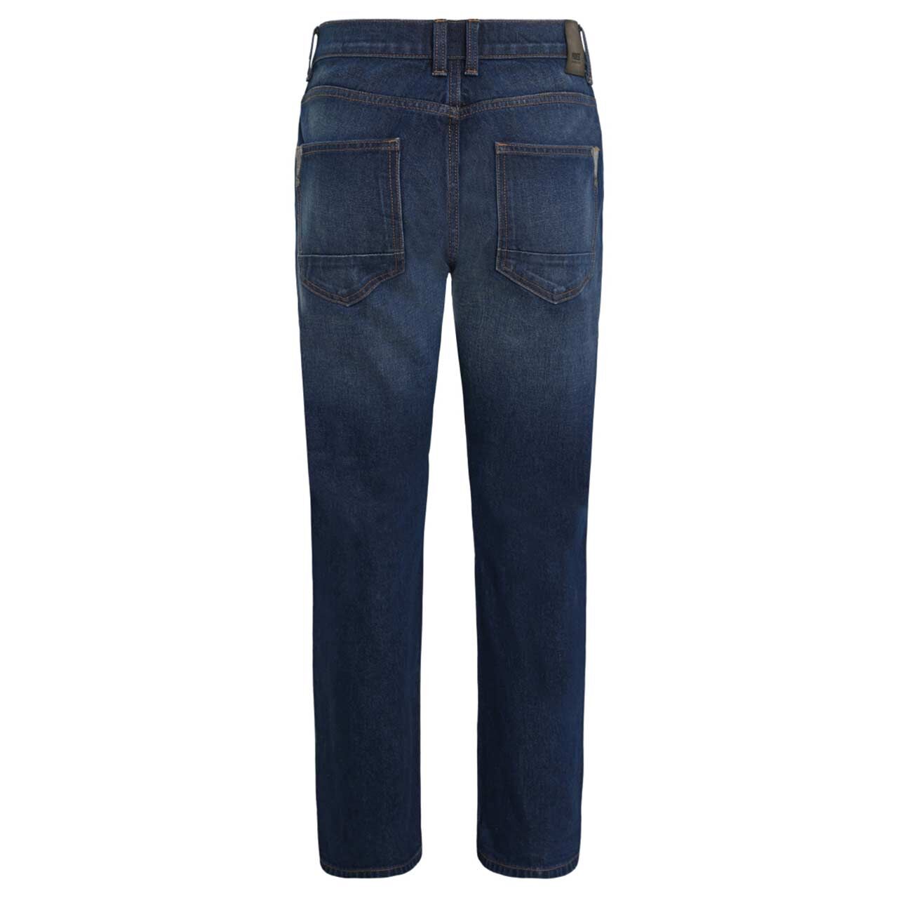 Herren Jeans Leroy in Dunkelblau angewaschen von Pioneer, Rückansicht