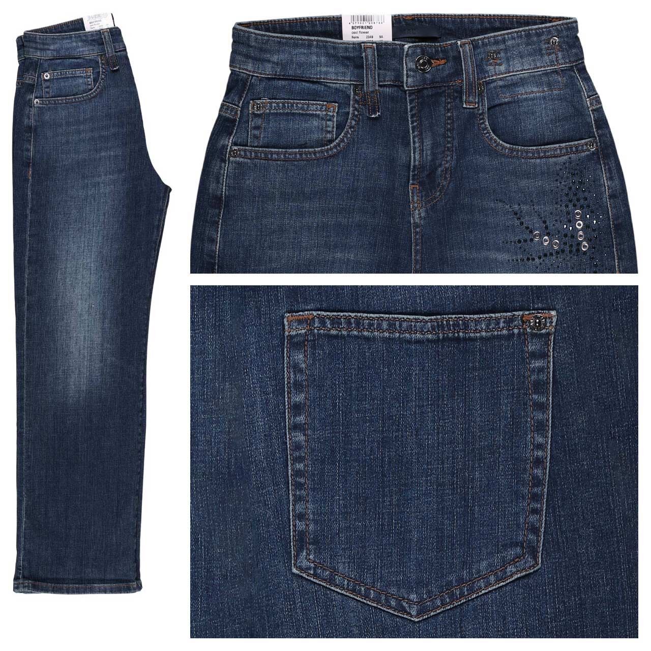 MAC Boyfriend 7/8 Jeans vintage strong authentic cool flower
