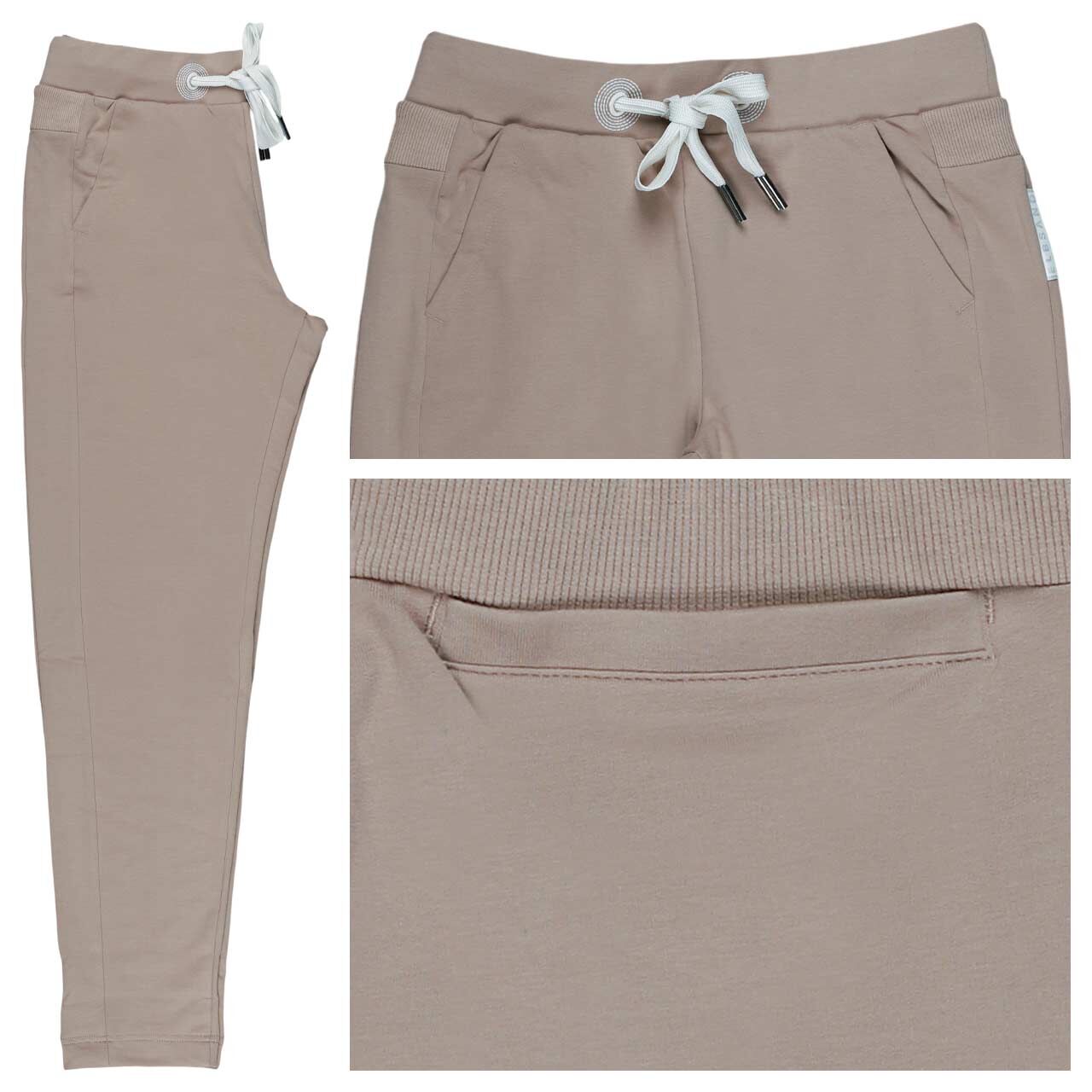 Elbsand Brine Jogpants Ankle Baumwollhose camel