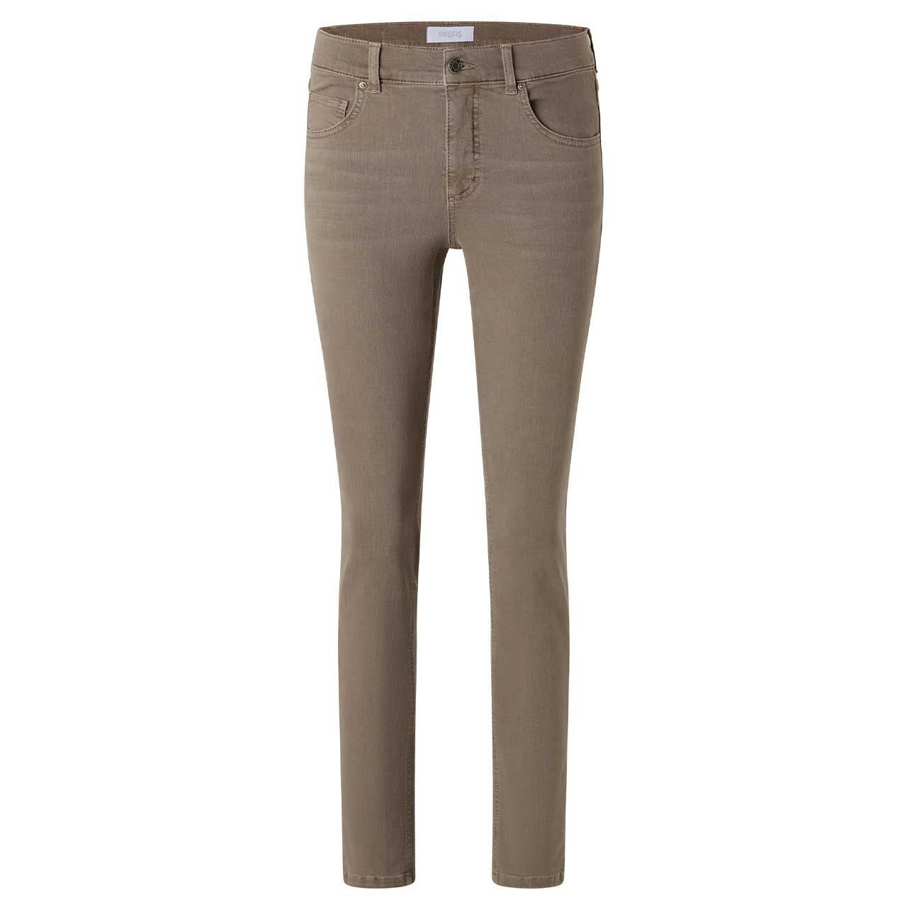 Stretch Damenjeans Skinny von Angels in Hellbraun, Vorderansicht