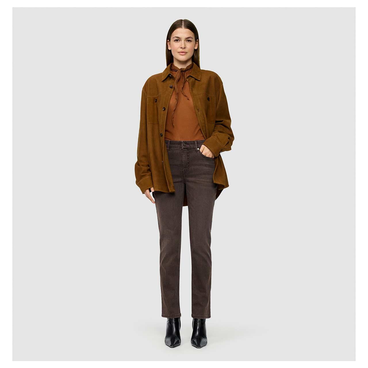 MAC Melanie Jeans brown stone wash