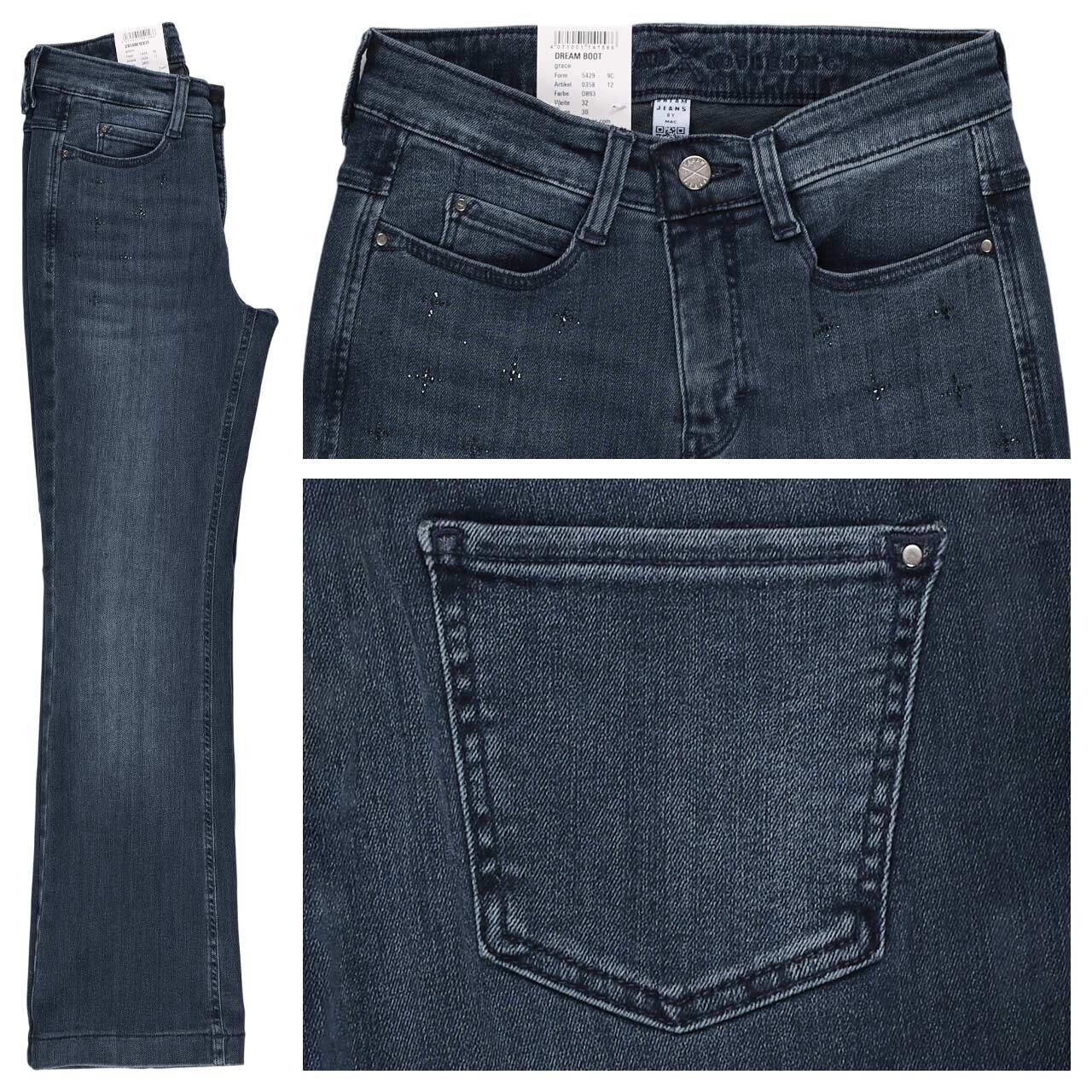 MAC Dream Boot Strass Jeans night blue used grace
