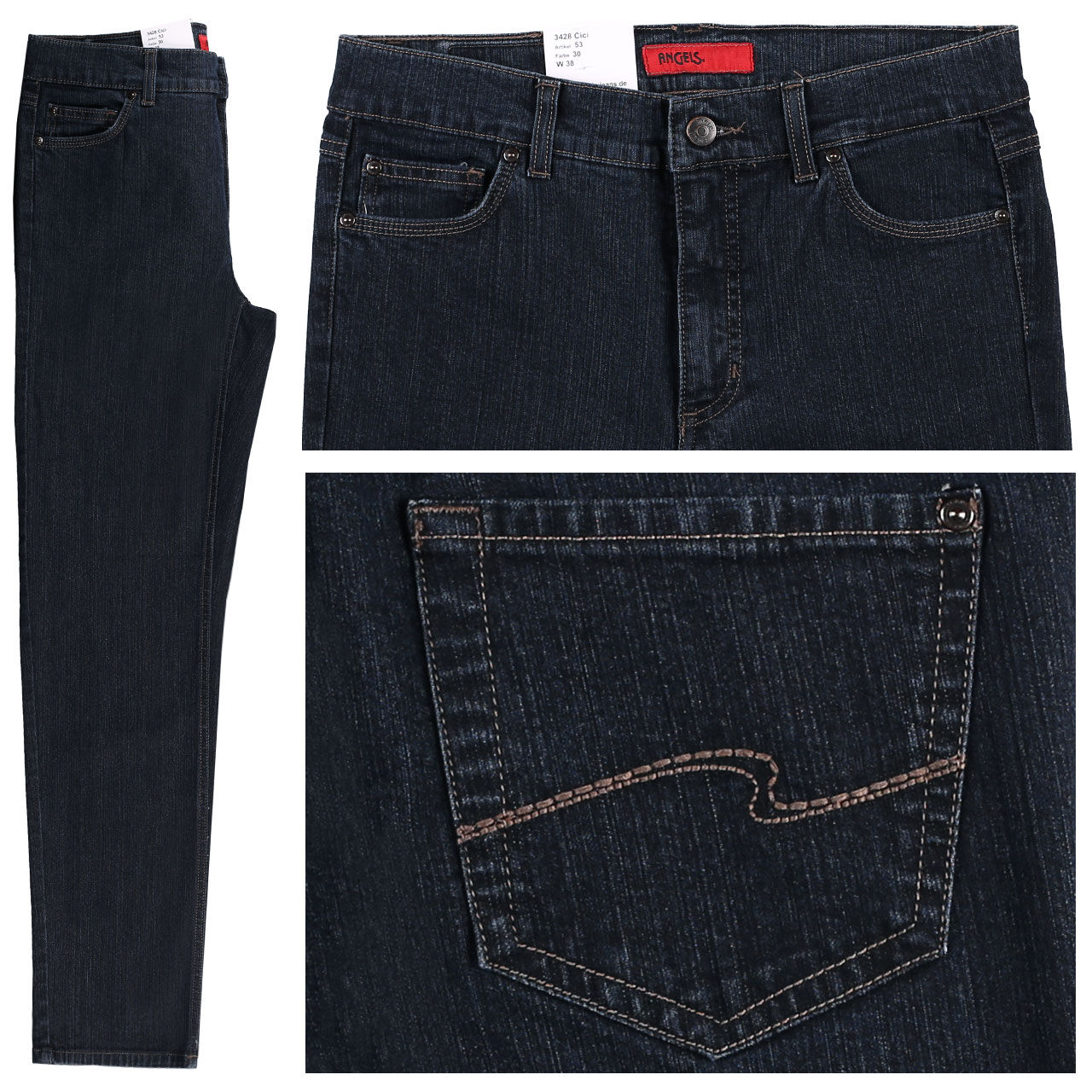 Angels Jeans Cici für Damen in Dunkelblau, FarbNr.: 30 Angels Jeans Cici für Damen in Dunkelblau, FarbNr.: 30