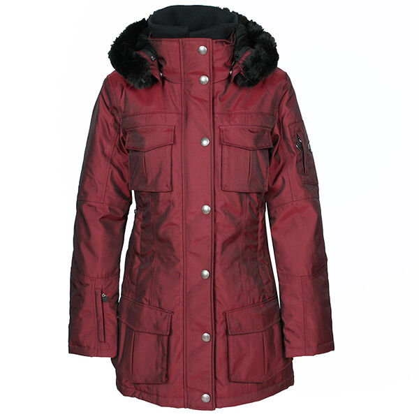 Wellensteyn-Schneezauber-darkred-SZ66-vorne Wellensteyn Schneezauber Jacke für Damen in Dunkelrot