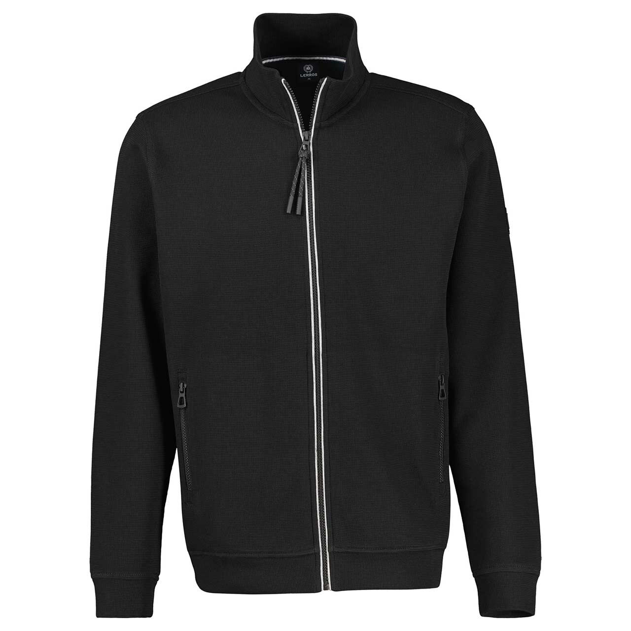 Lerros Herren Sweatjacke black structured