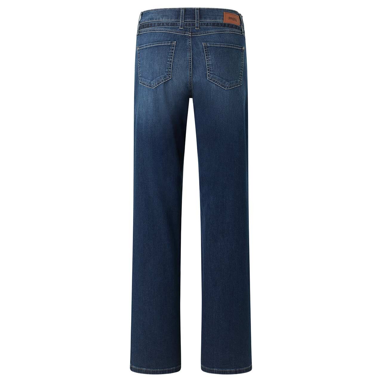 Stretch Damenjeans Liz City von Angels in Blau angewaschen, Rückansicht