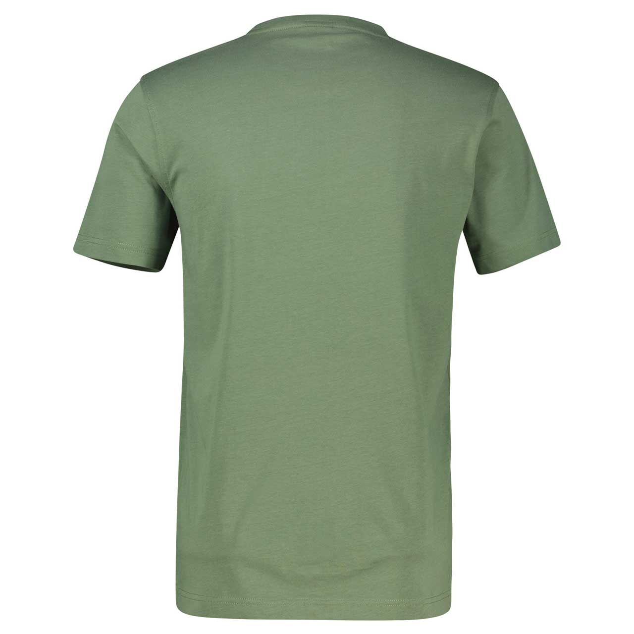 Herren T-Shirt von Lerros in Dunkelgrün, Rückansicht