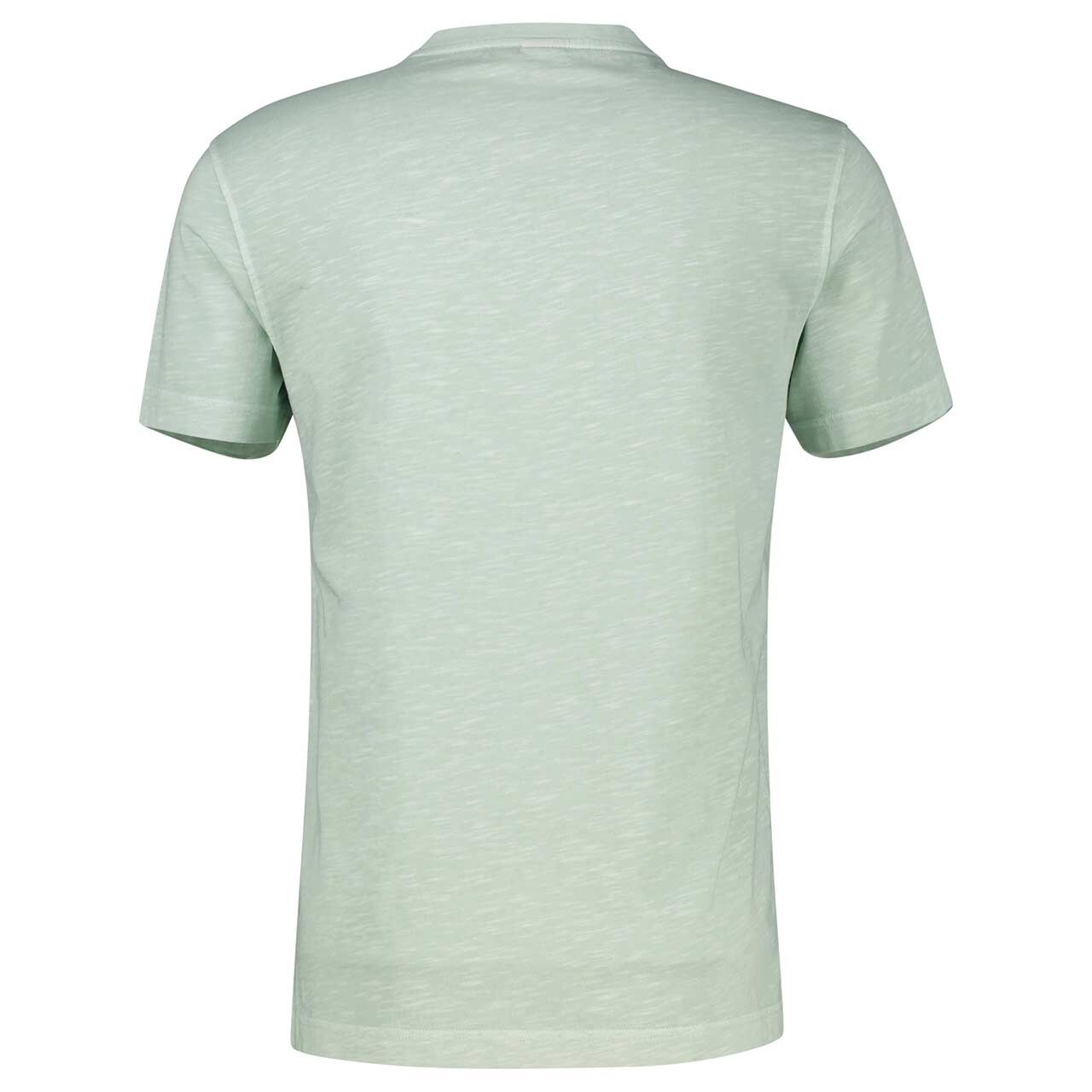 Herren T-Shirt von Lerros in Hellgrün meliert, Rückansicht