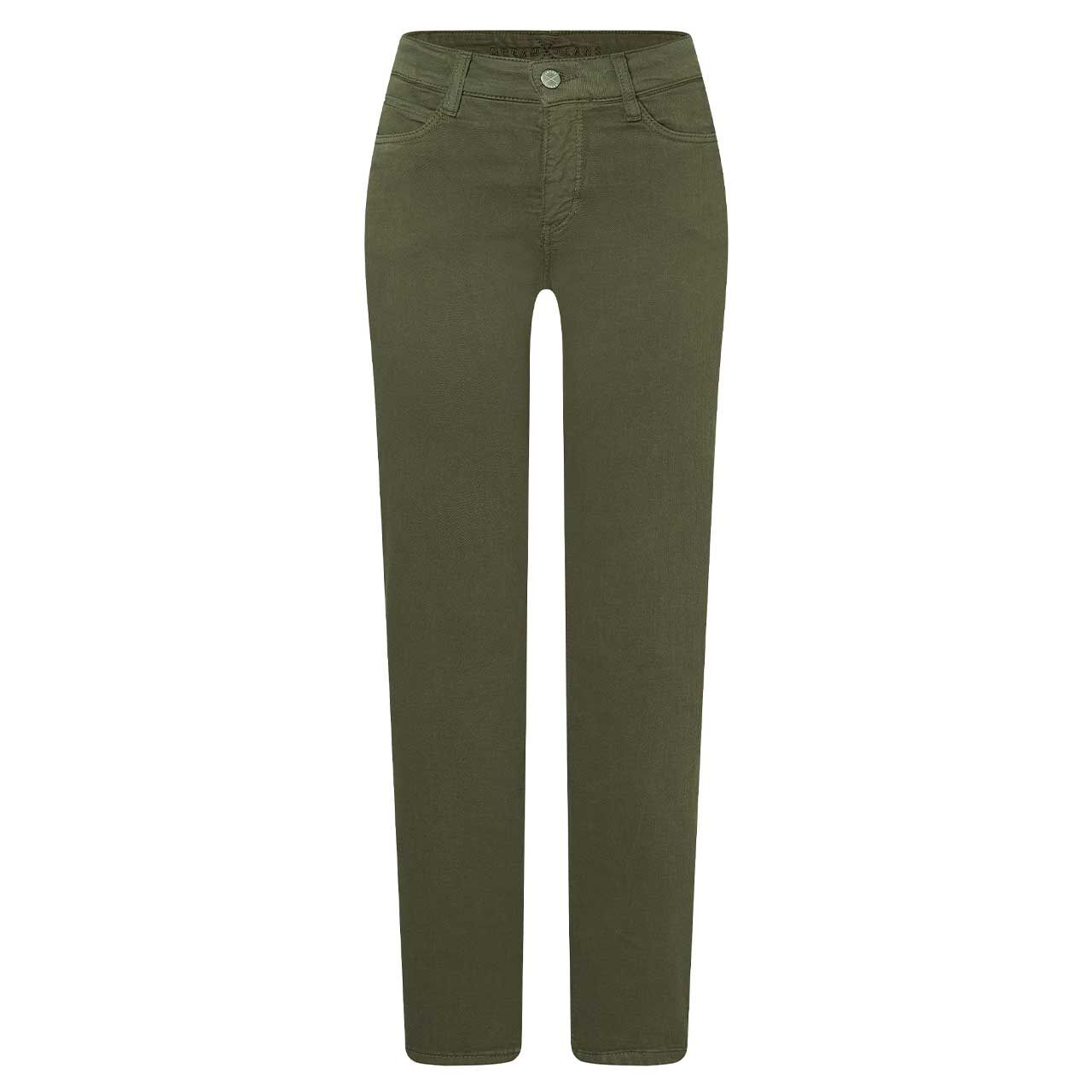 Damenjeans Dream von MAC in Olivgrün, Vorderansicht