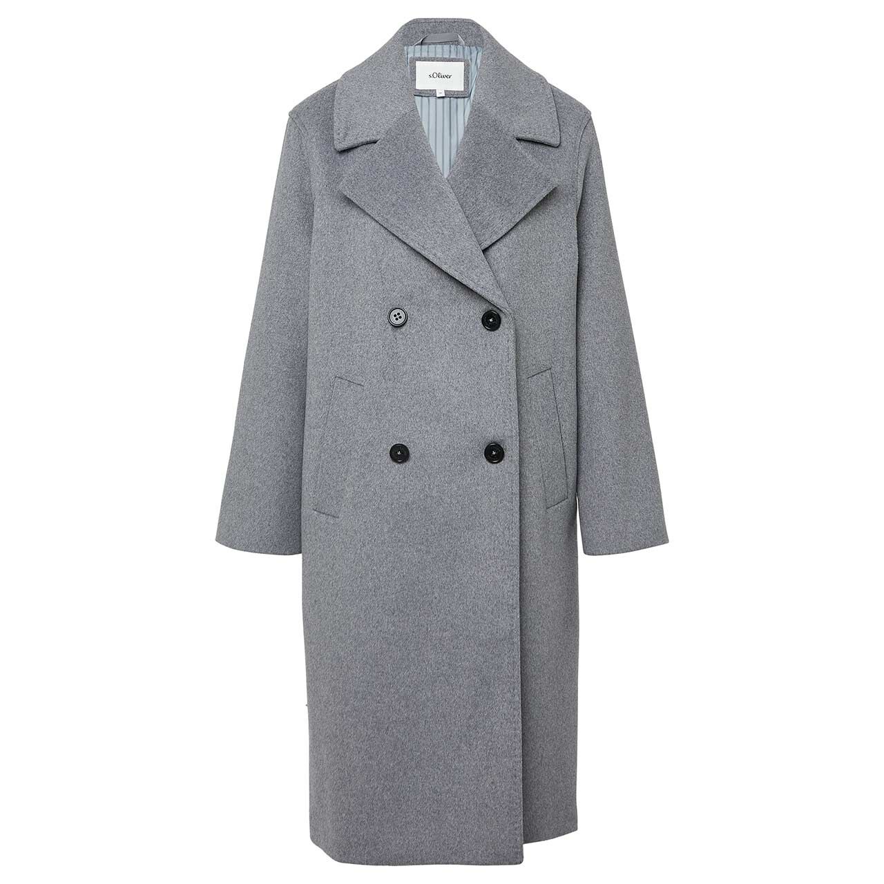 s.Oliver Damen Mantel grey melange s.Oliver Damen Mantel grey melange
