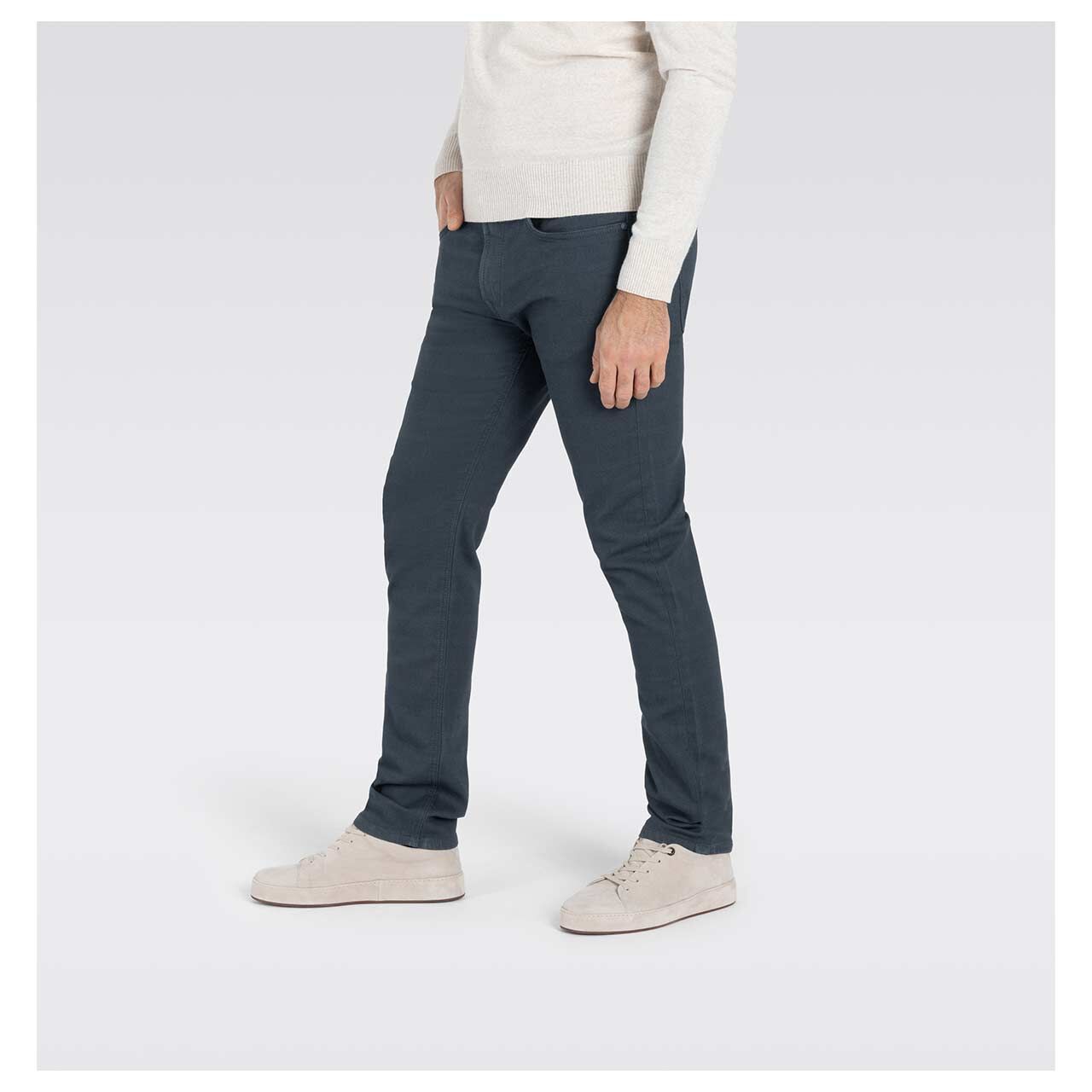 MAC Jogn Baumwollhose midnight blue check