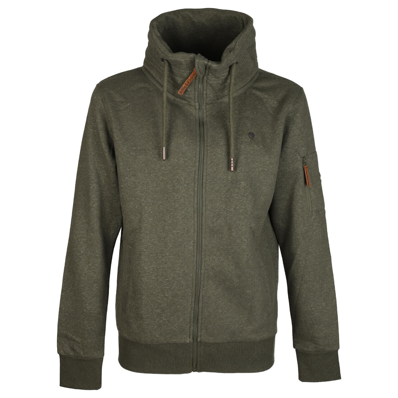 Alife and Kickin Herren Sweatjacke Elias A stone melange