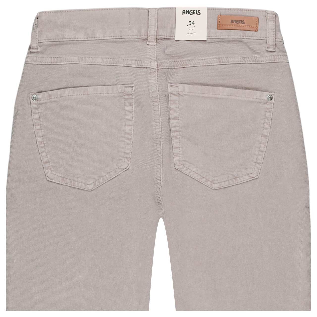 Stretch Damen Cordhose Cici von Angels in Hellbeige, detaillierte Rückansicht