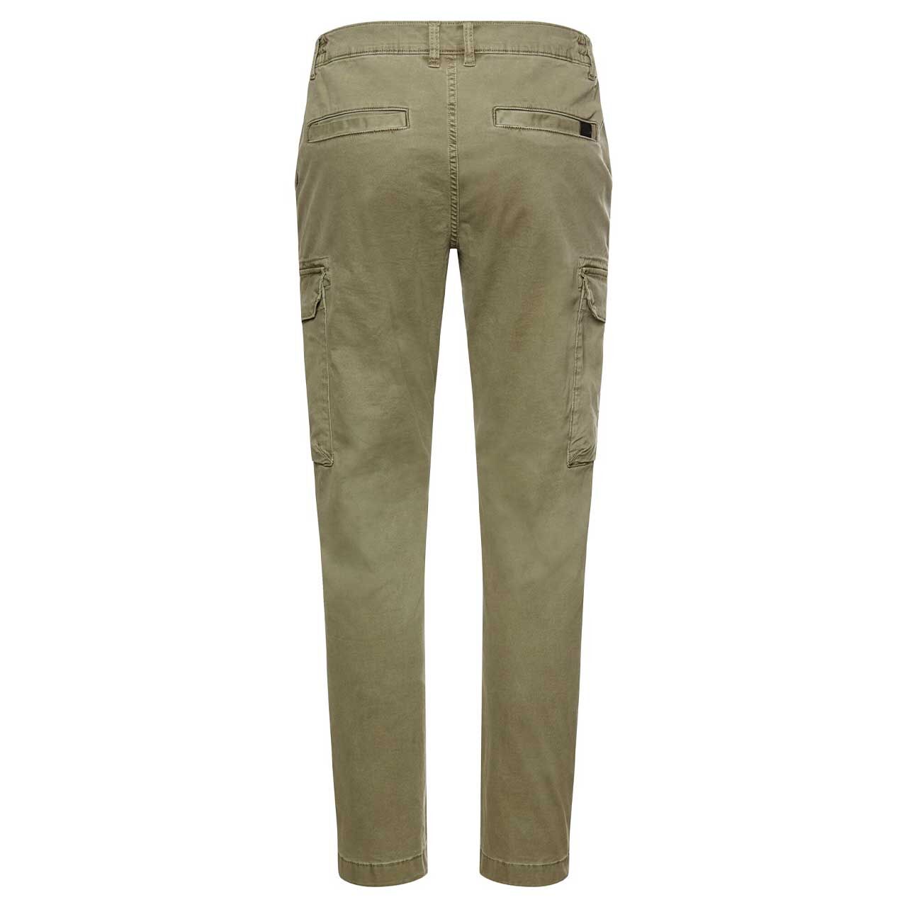 Herren Stretch Baumwollhose Houston von Camel active in Olivgrün, Rückansicht