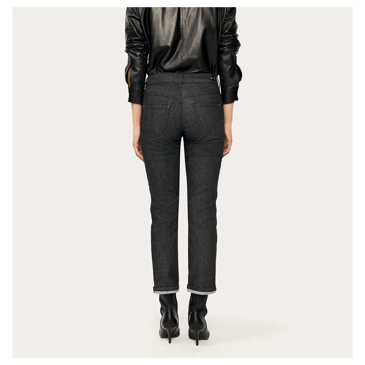 MAC Dream Cropped Ankle Jeans fashion rinsed black authentic