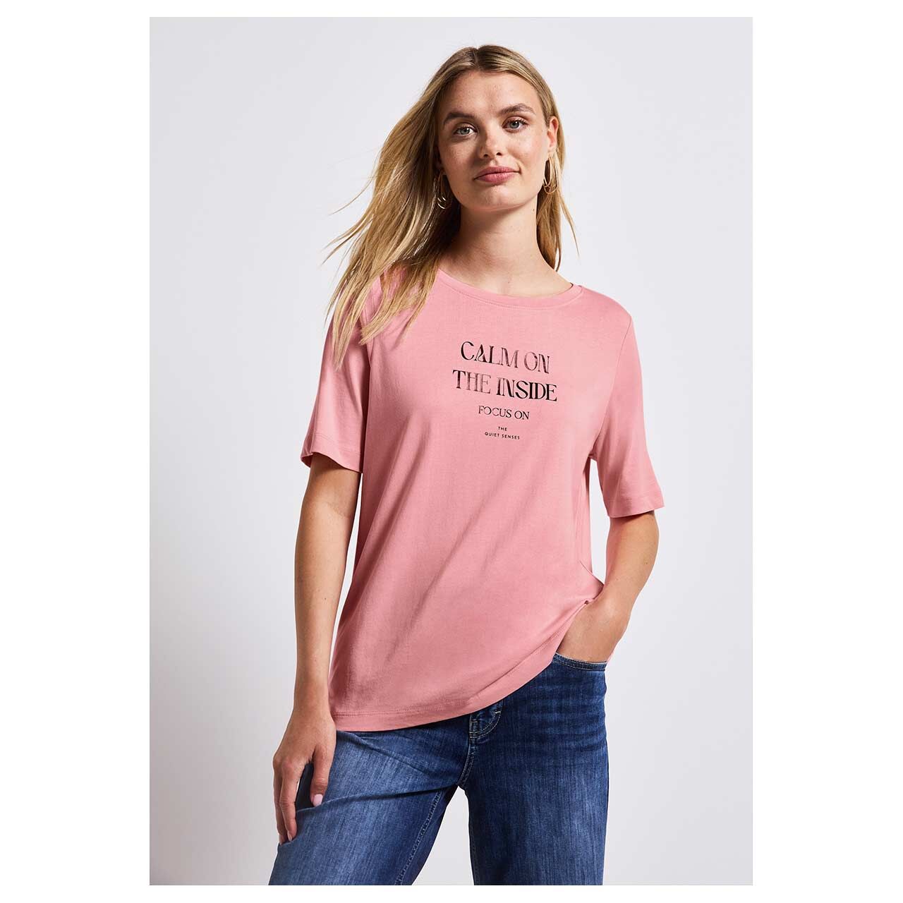 ᐅ STREET ONE MEN T-Shrt Mt Frontprnt, Rundhals Mt Fenem