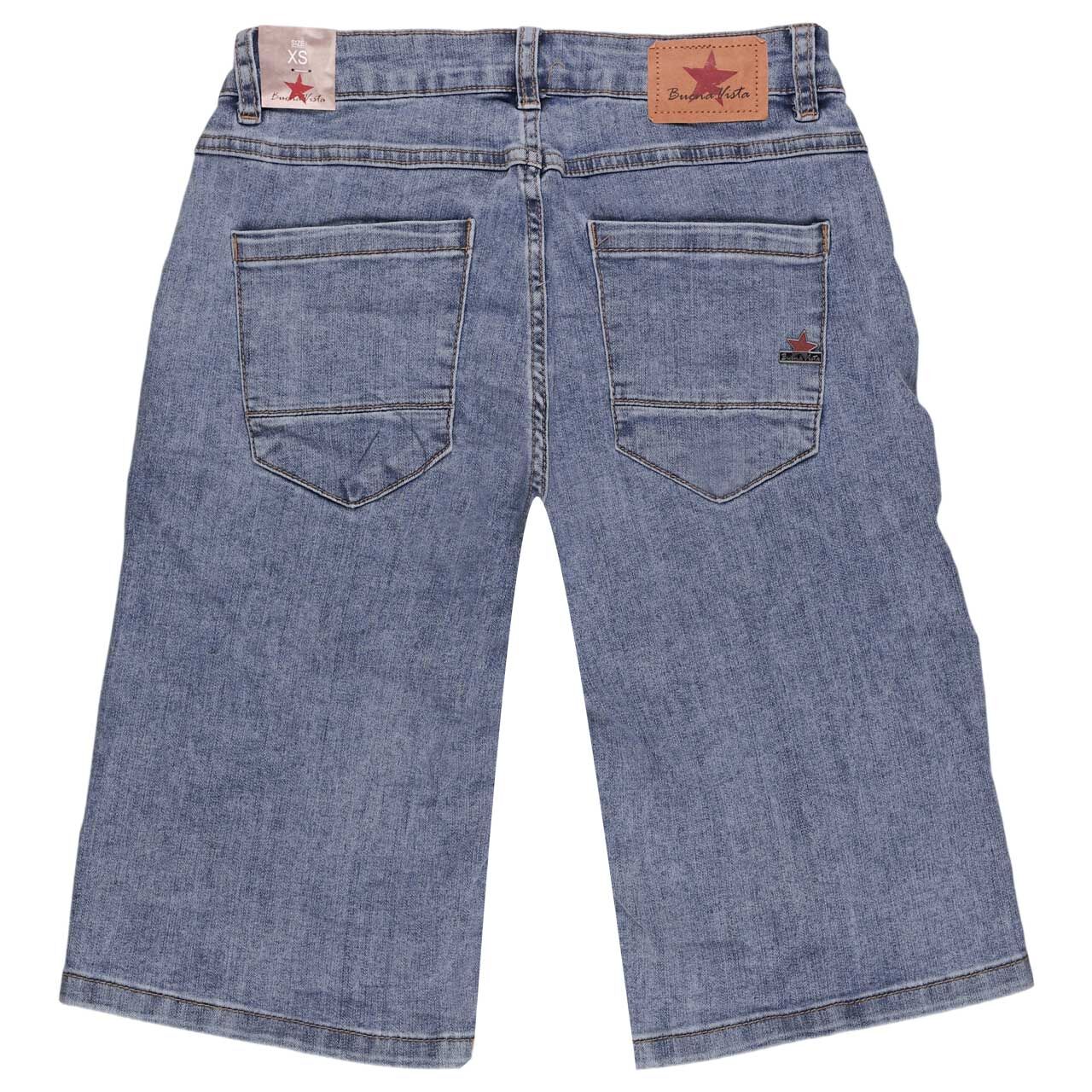Damenjeans Anna C-Short Stretch Denim von Buena Vista in Blau verwaschen, Rückansicht
