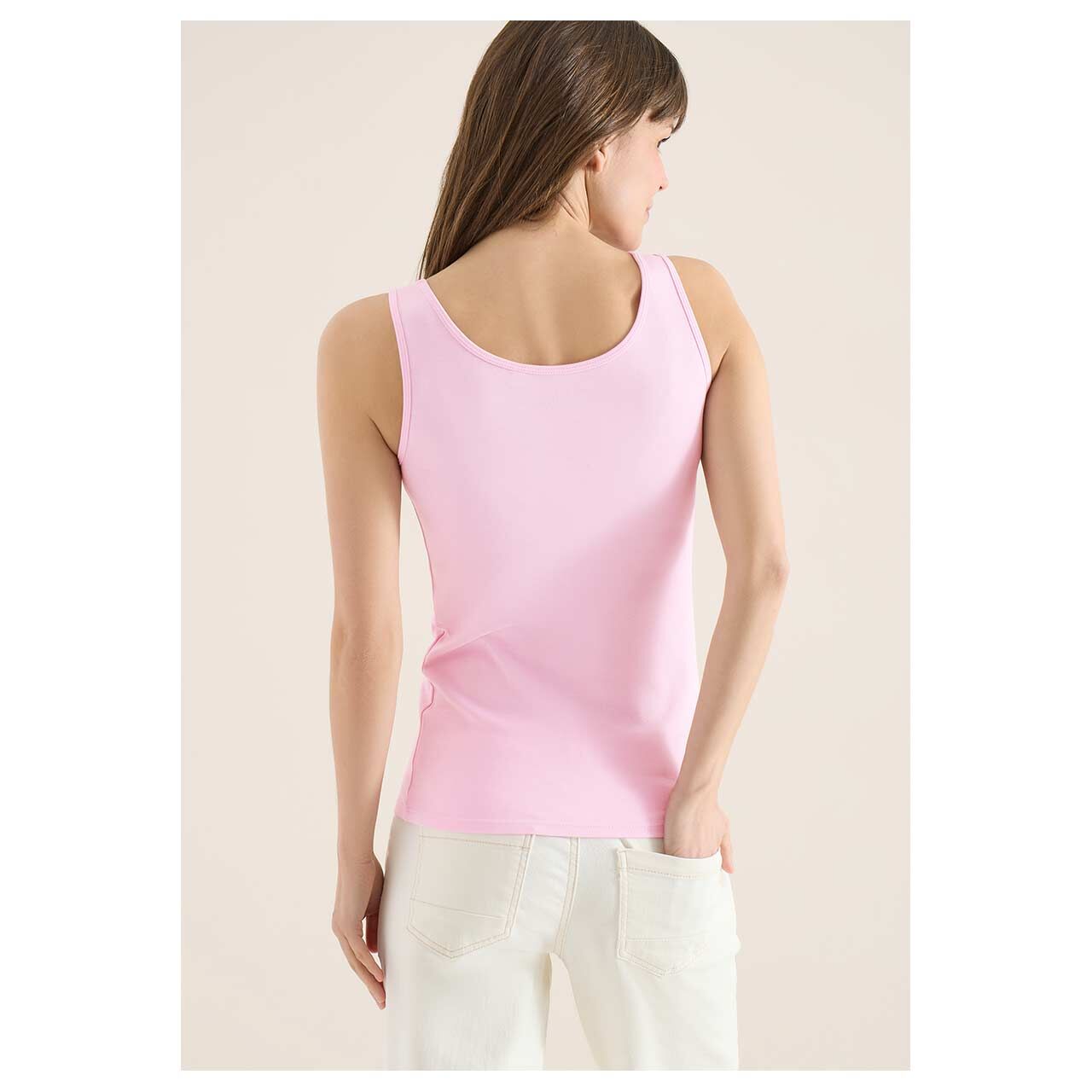 Damen Top Linda von Cecil in Rosa, Rückansicht am Model