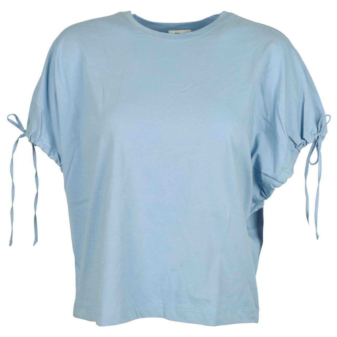 s.Oliver Damen T-Shirt coastal blue tie detail