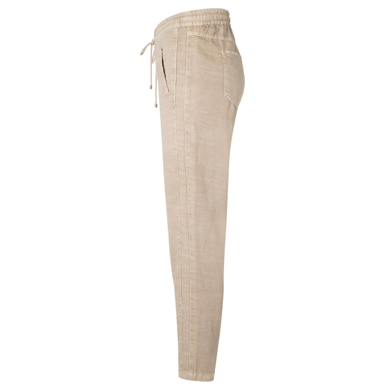 mac-jeans-easy-chino-beige-215R-ansicht-seitlich MAC Easy Baumwollhose für Damen in Hellbeige, FarbNr.: 215R
