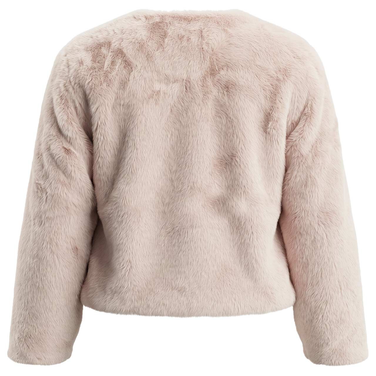 Damen Jacke Fake Fur von Street One in Beige, Rückansicht
