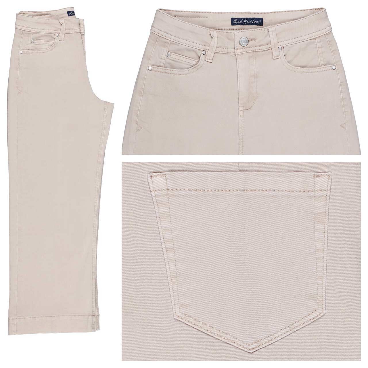 Red Button Conny 7/8 Baumwollhose pebble