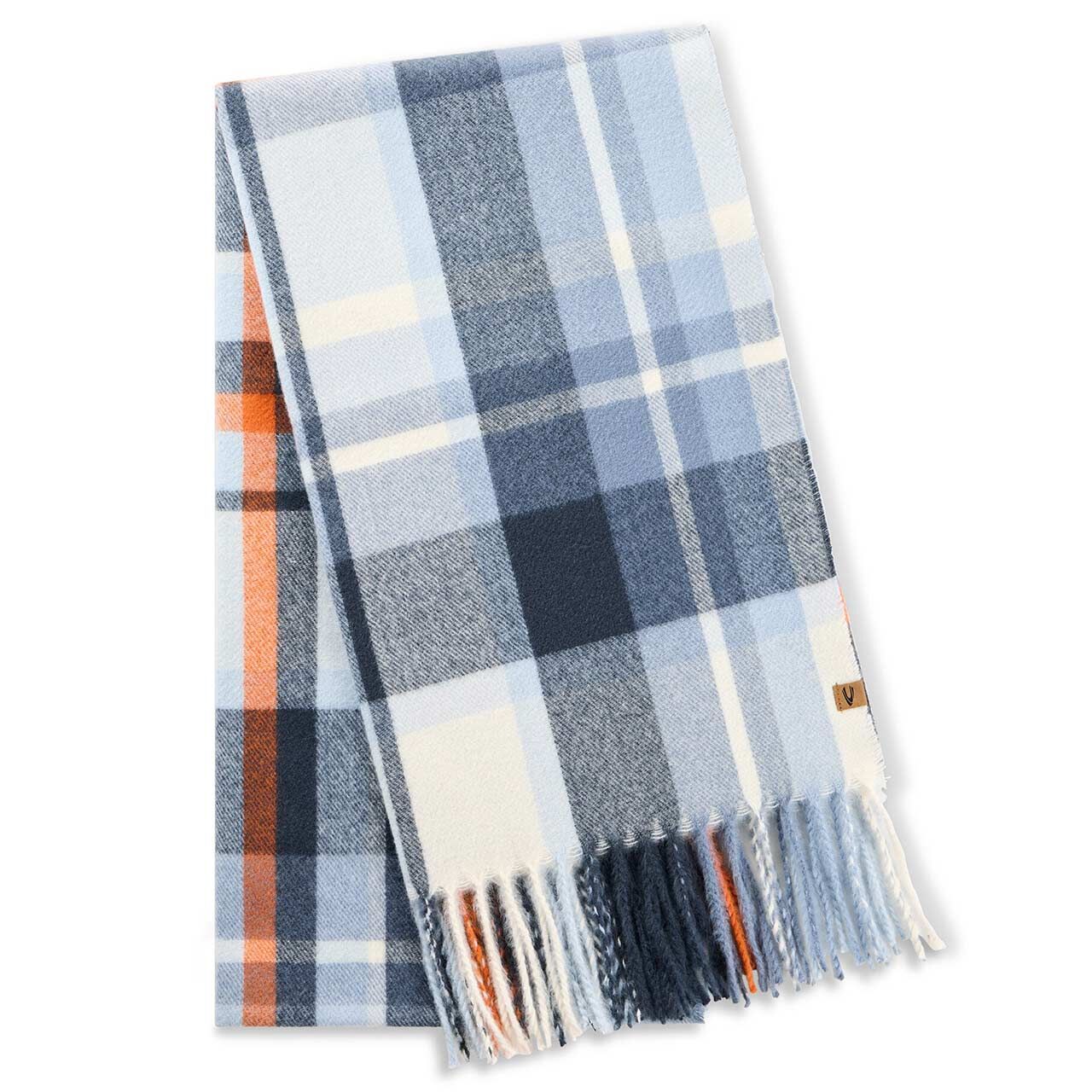 Camel active Damen Schal blue pumpkin check