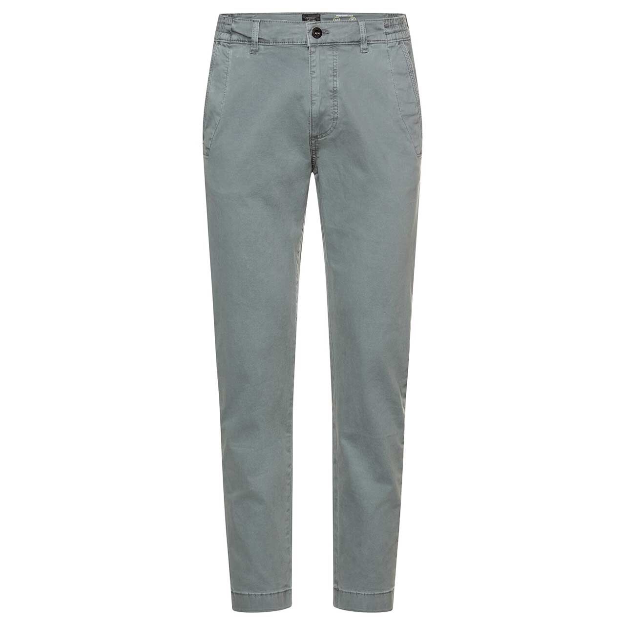 Herren Baumwollhose Houston von Camel active in Grau-Blau, Vorderansicht