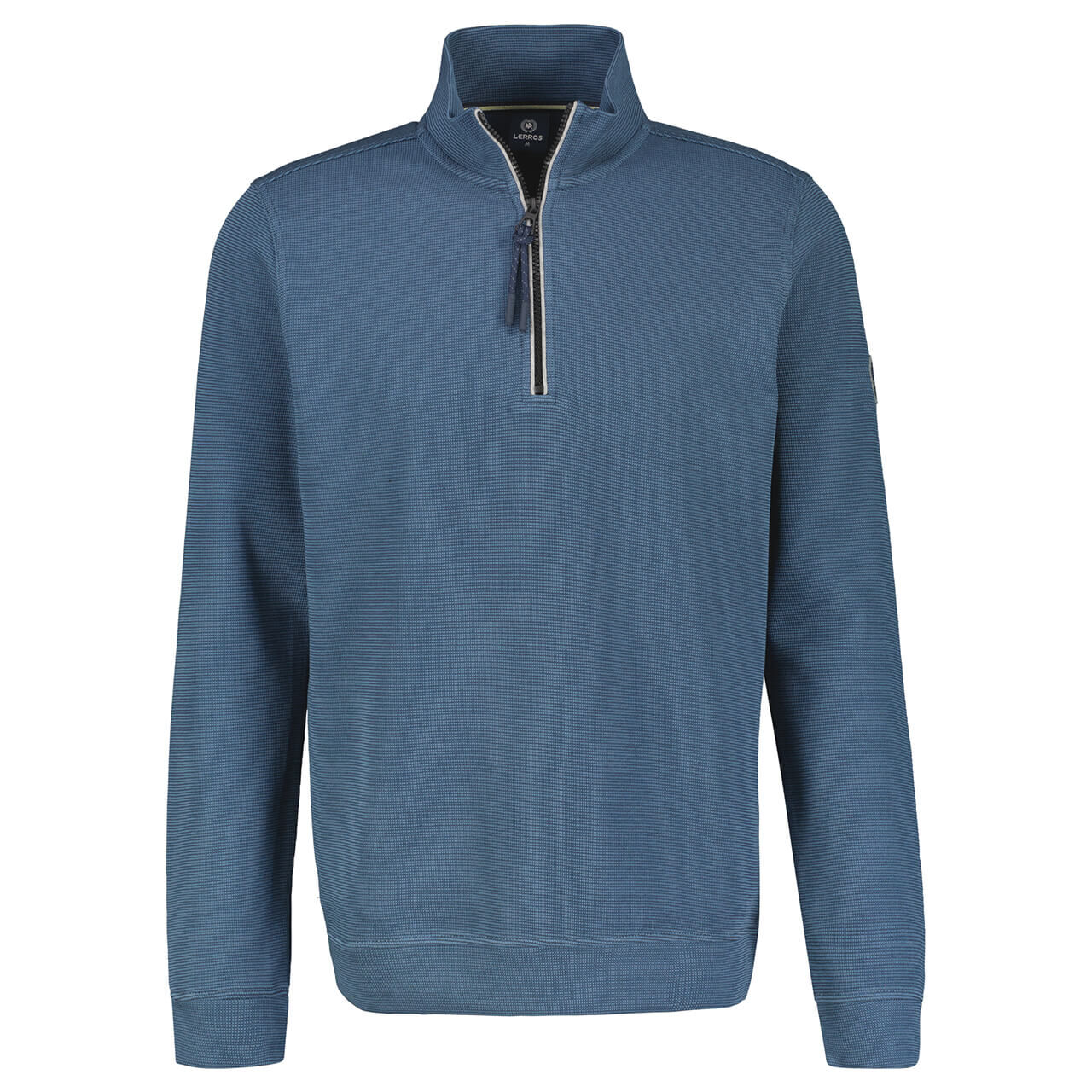 Lerros Herren Pullover Troyer crispy blue