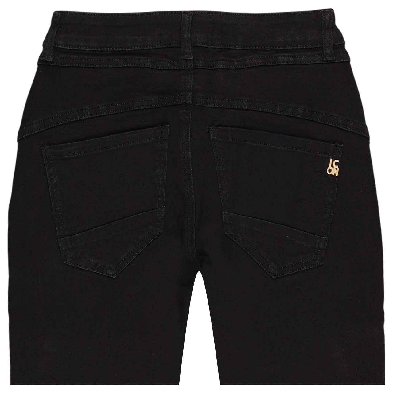 Damenjeans California Sunrise von Senoritas Icon in Schwarz, detaillierte Rückansicht